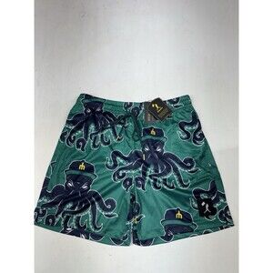 Seattle Mariners Diamond Air Mesh Monster Octopus Shorts Mens L Baseballism NWT